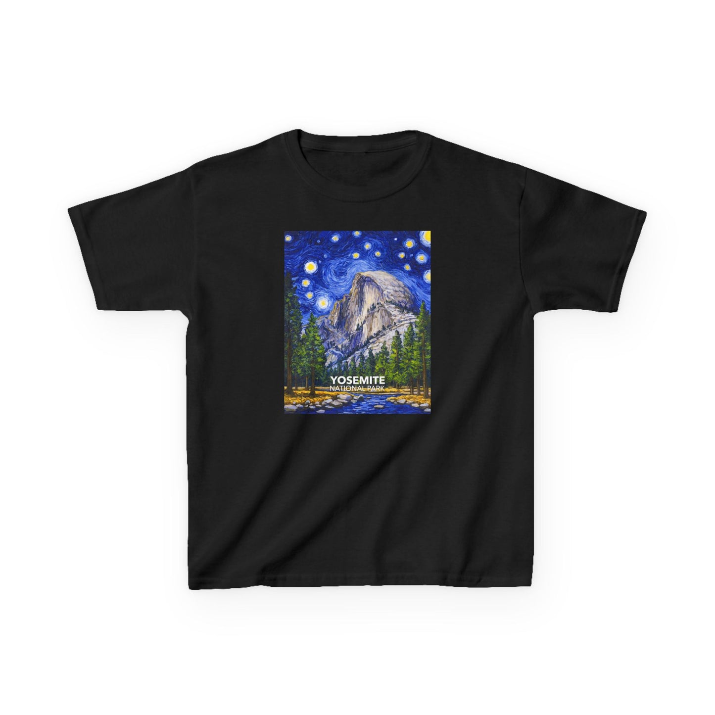 Yosemite National Park Child T-Shirt - The Starry Night