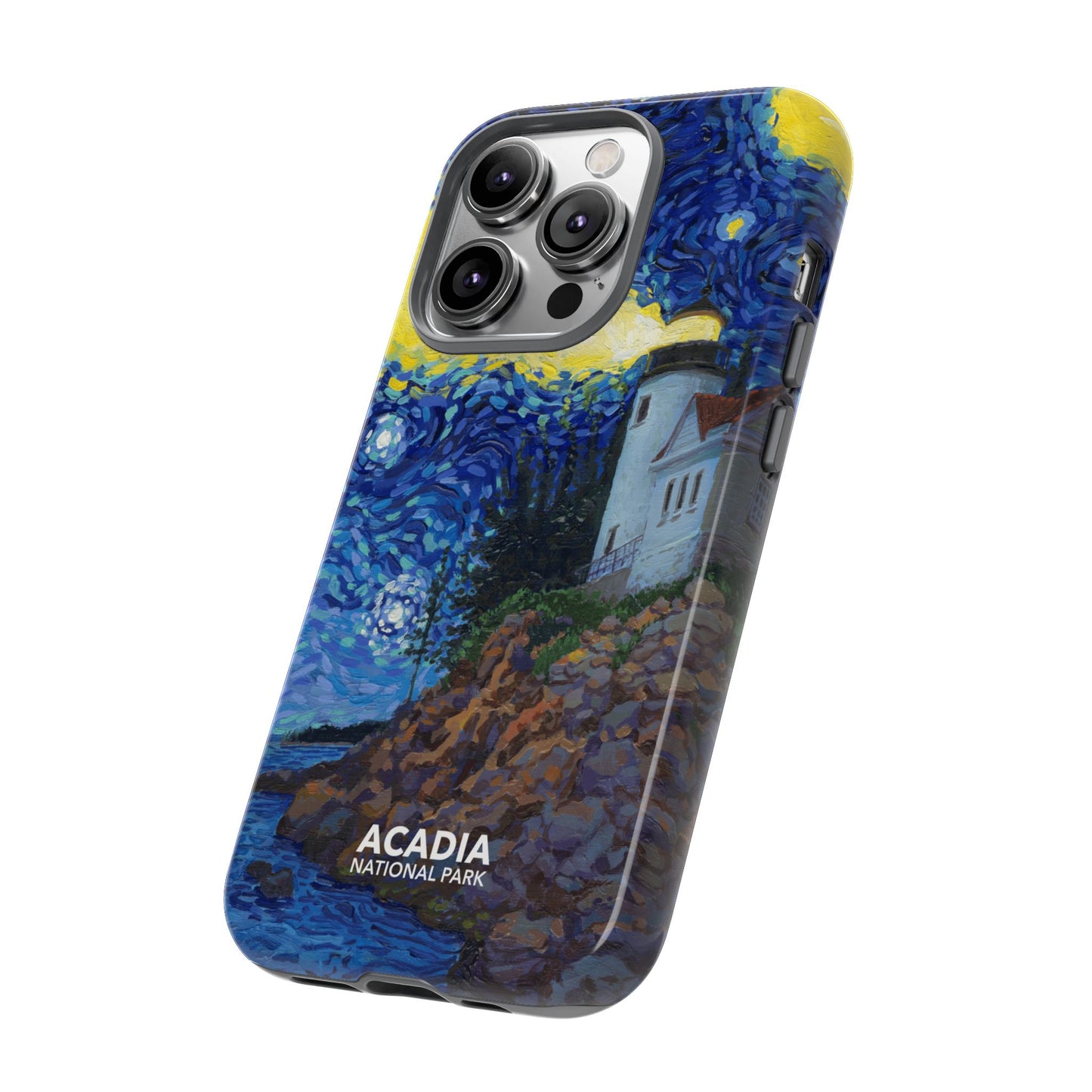 Acadia National Park Phone Case - Starry Night Lighthouse