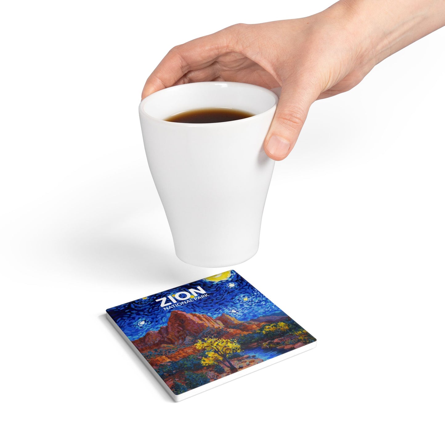 Zion National Park Coaster - The Starry Night