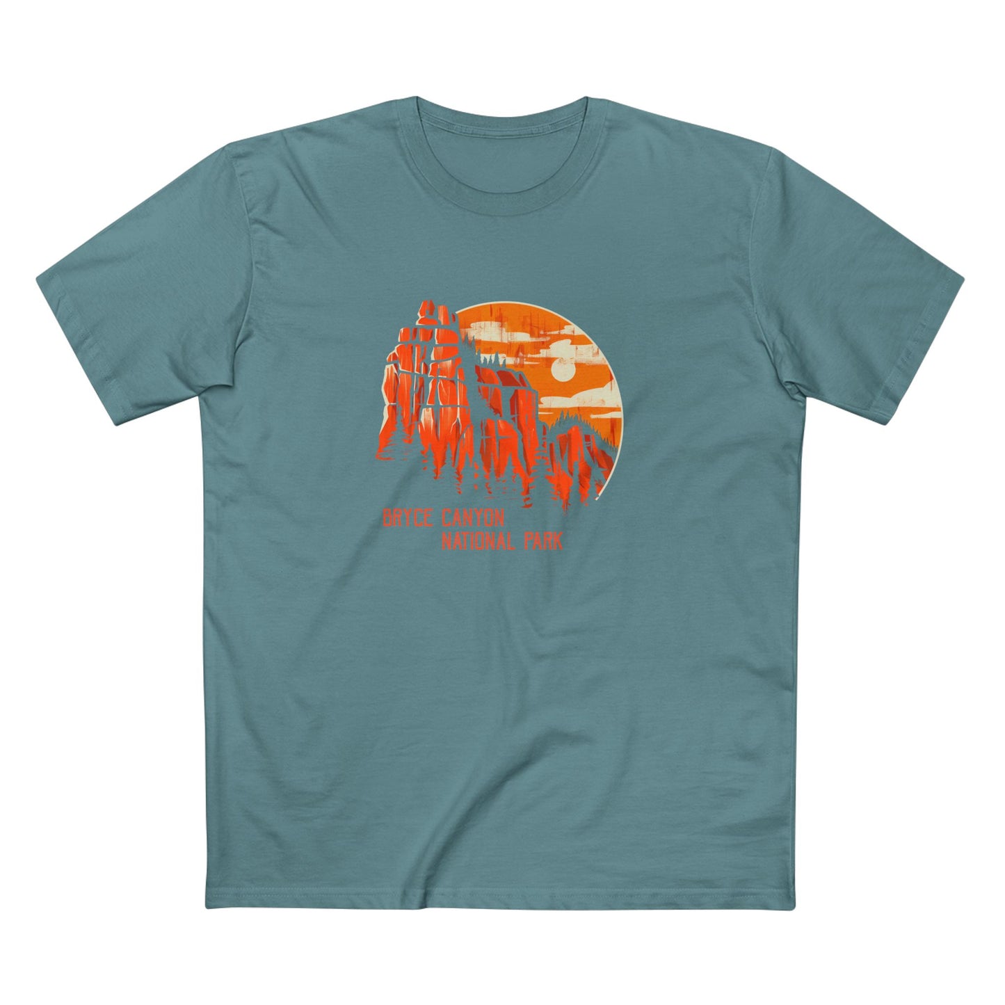 Bryce Canyon National Park T-Shirt - Vintage Design in Slate Blue