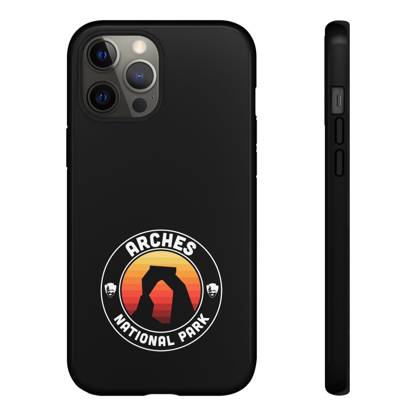 Arches National Park Phone Case - Round Emblem Design