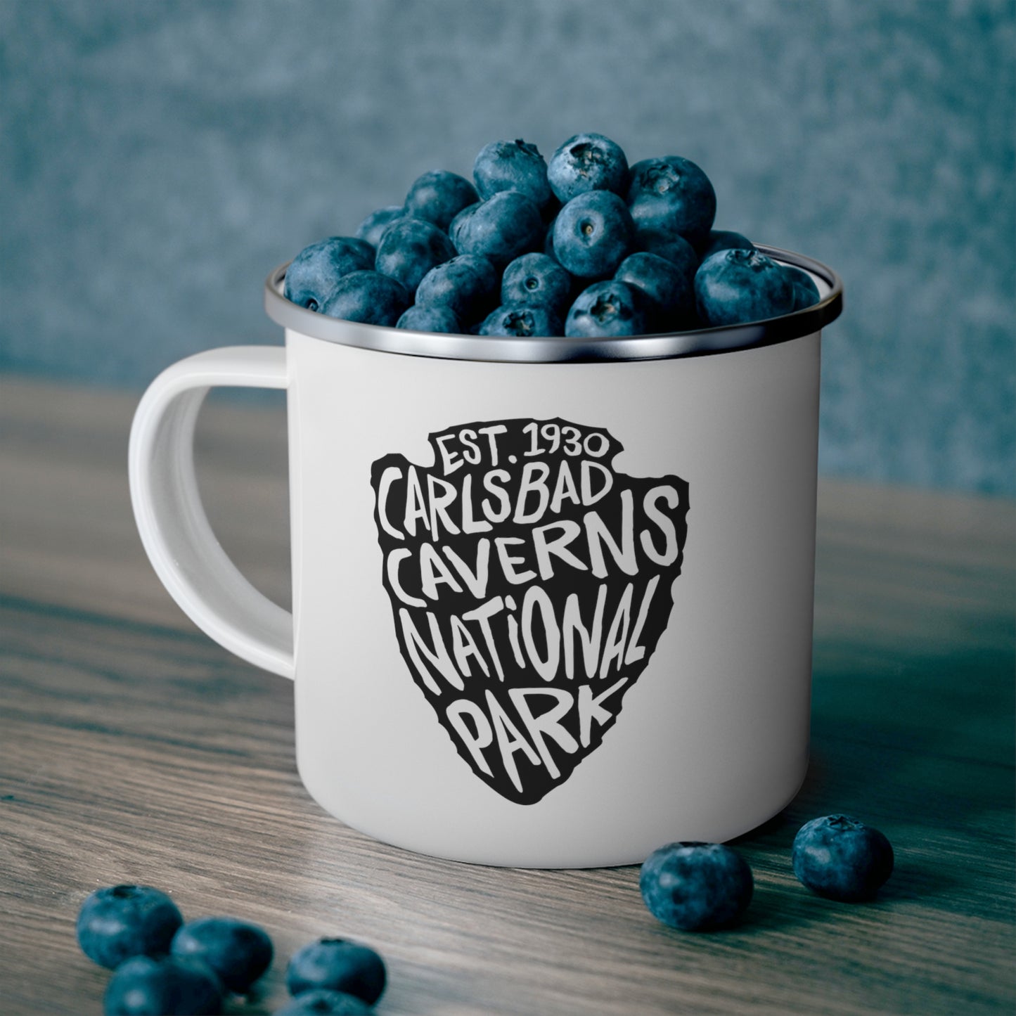 Carlsbad Caverns National Park Enamel Camping Mug - Arrowhead