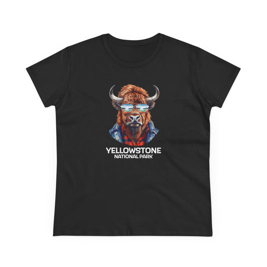 Yellowstone National Park Women's T-Shirt - Cool Bison