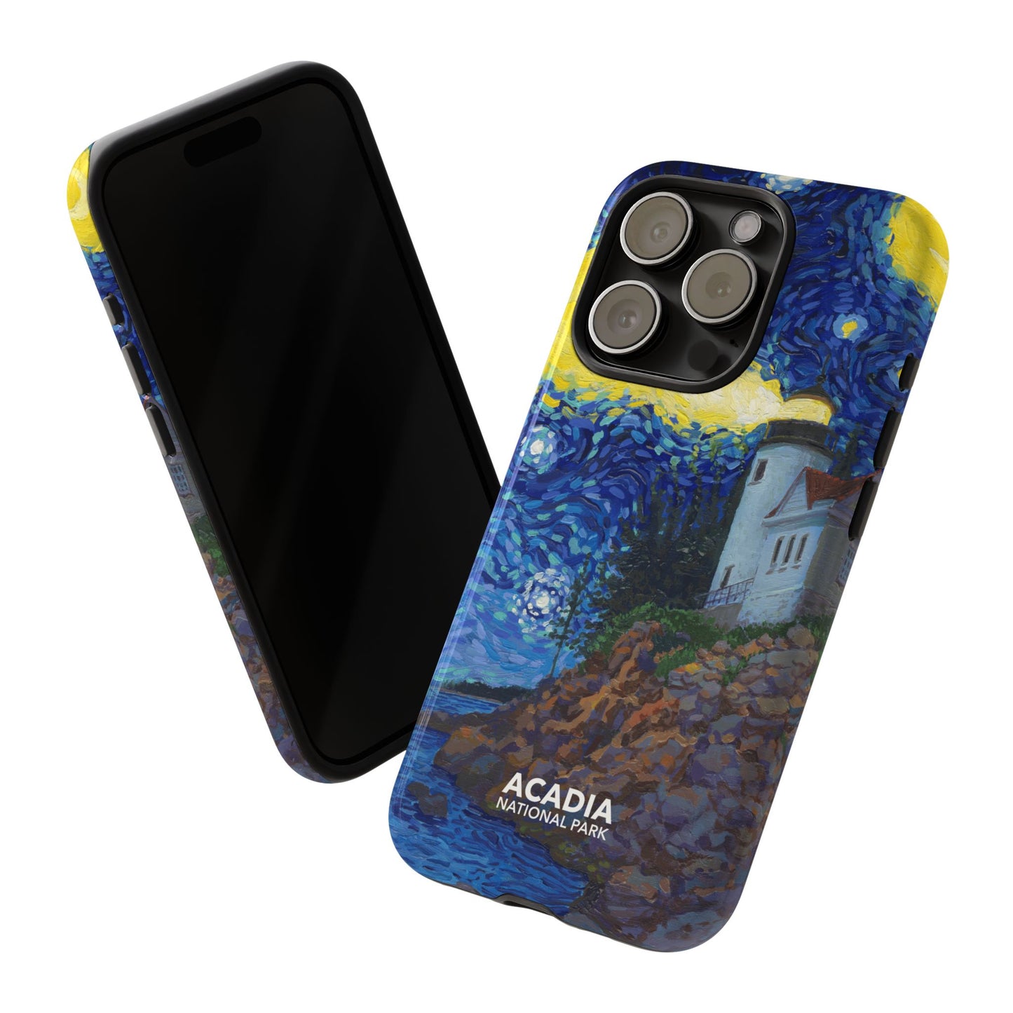 Acadia National Park Phone Case - Starry Night Lighthouse