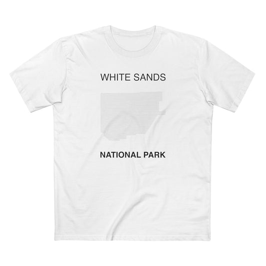White Sands National Park T-Shirt Lines in White
