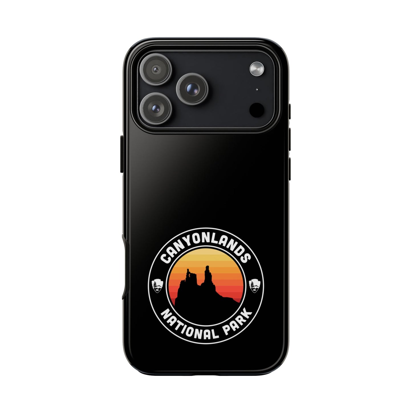 Canyonlands National Park Phone Case - Round Emblem Design