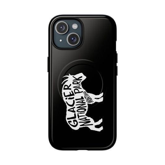 Glacier National Park iPhone Case with MagSafe - Mountain Goat Design