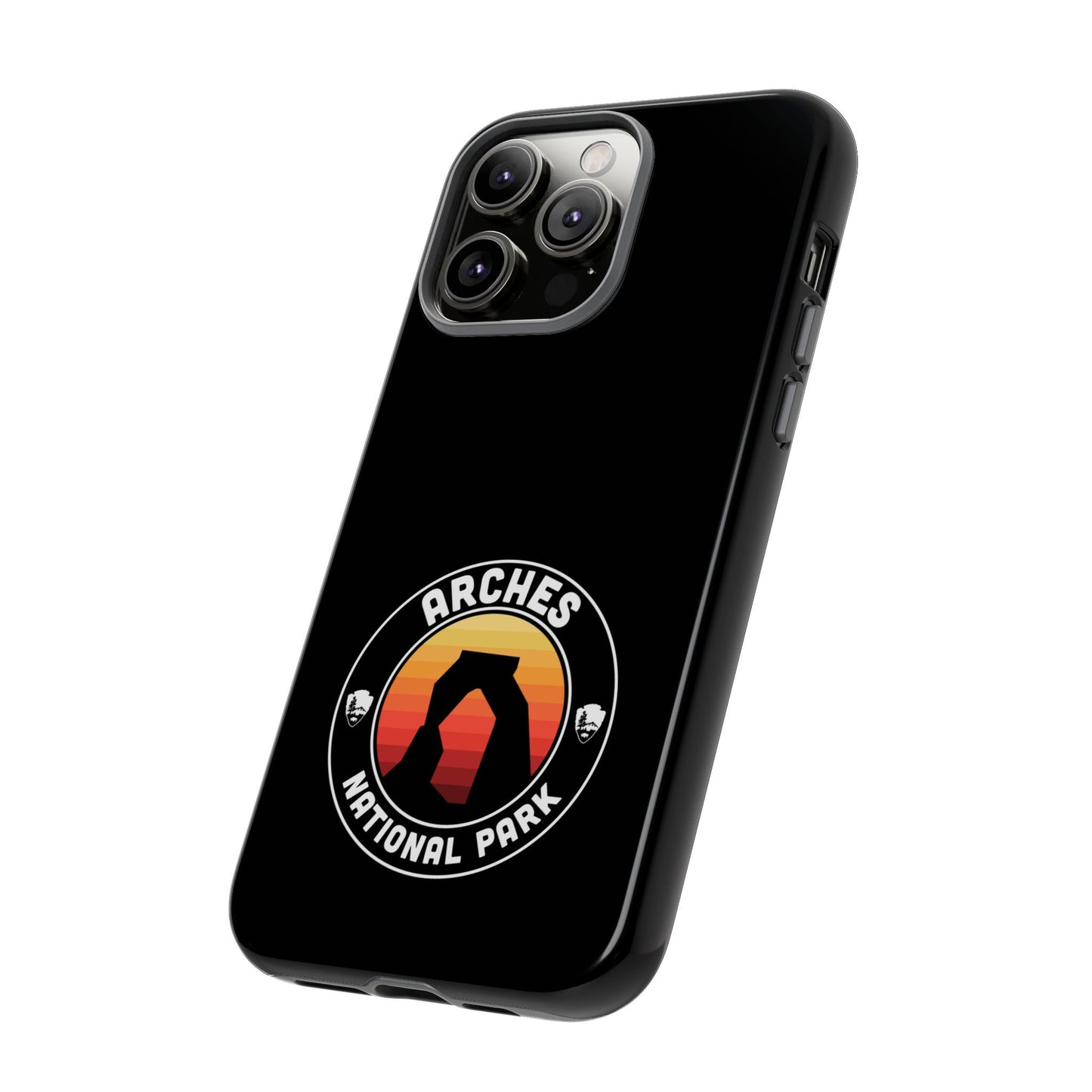 Arches National Park Phone Case - Round Emblem Design