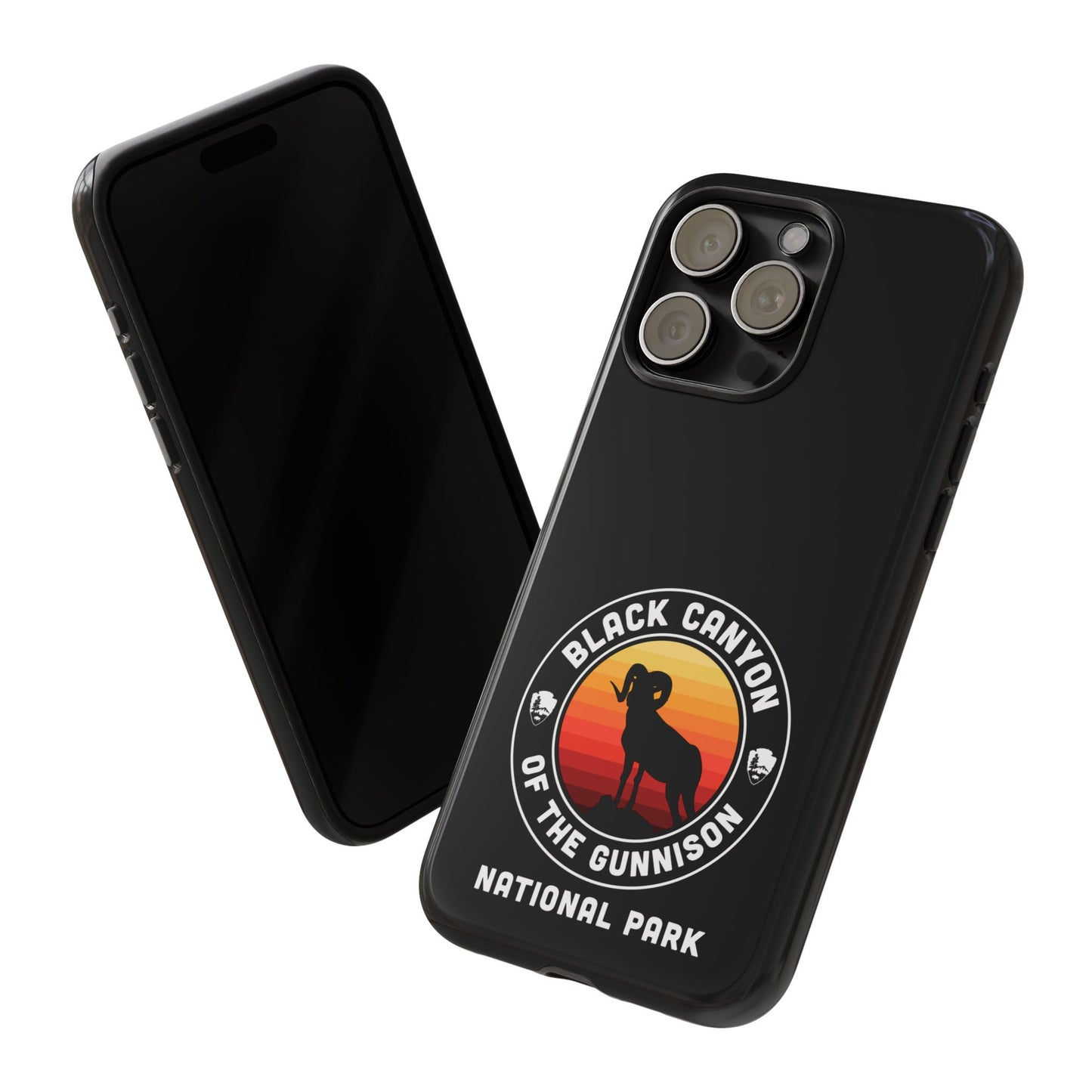 Black Canyon of the Gunnison National Park Phone Case - Round Emblem Design