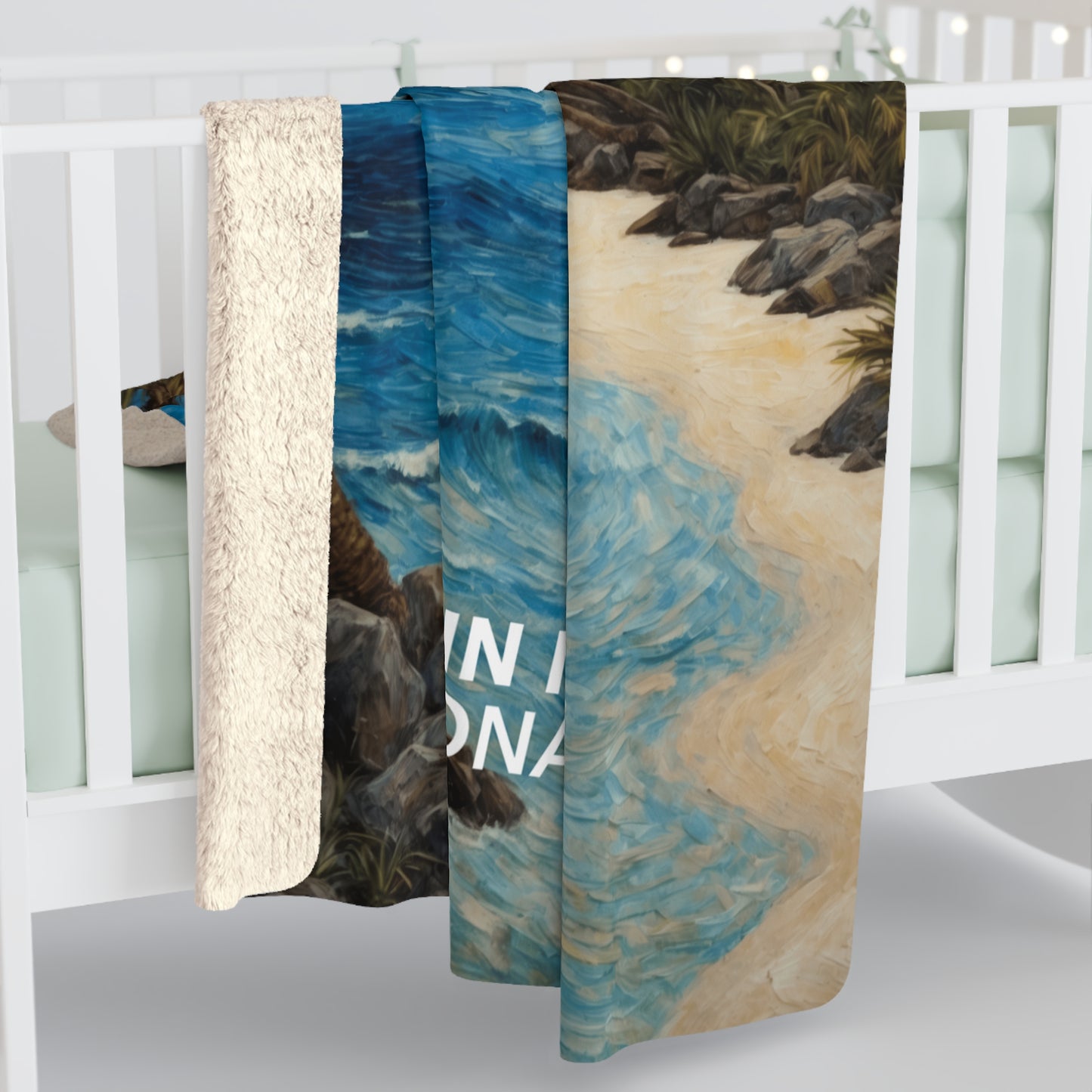 Virgin Islands National Park Sherpa Blanket - The Starry Night