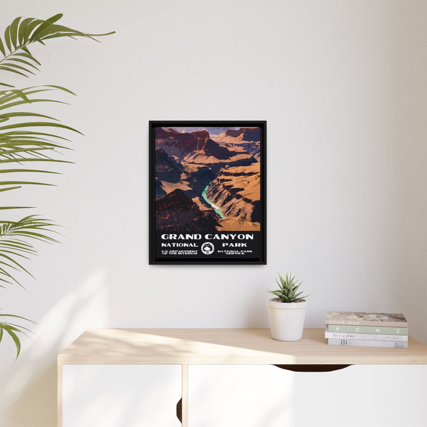 Grand Canyon National Park Framed Canvas - WPA Poster