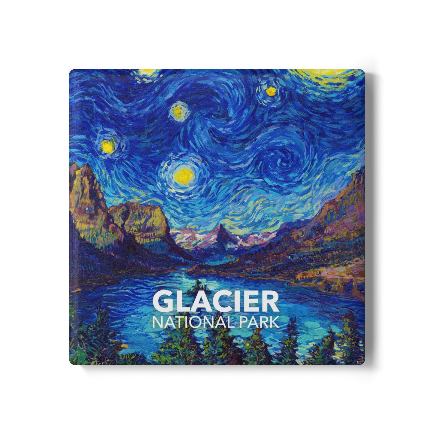 Glacier National Park Coaster - The Starry Night