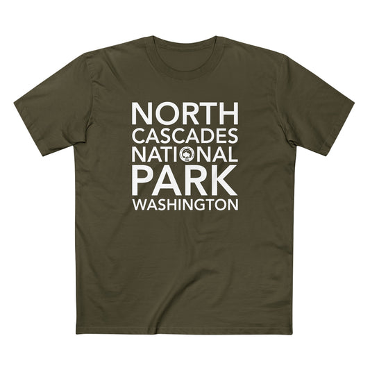 North Cascades National Park T-Shirt Block Text