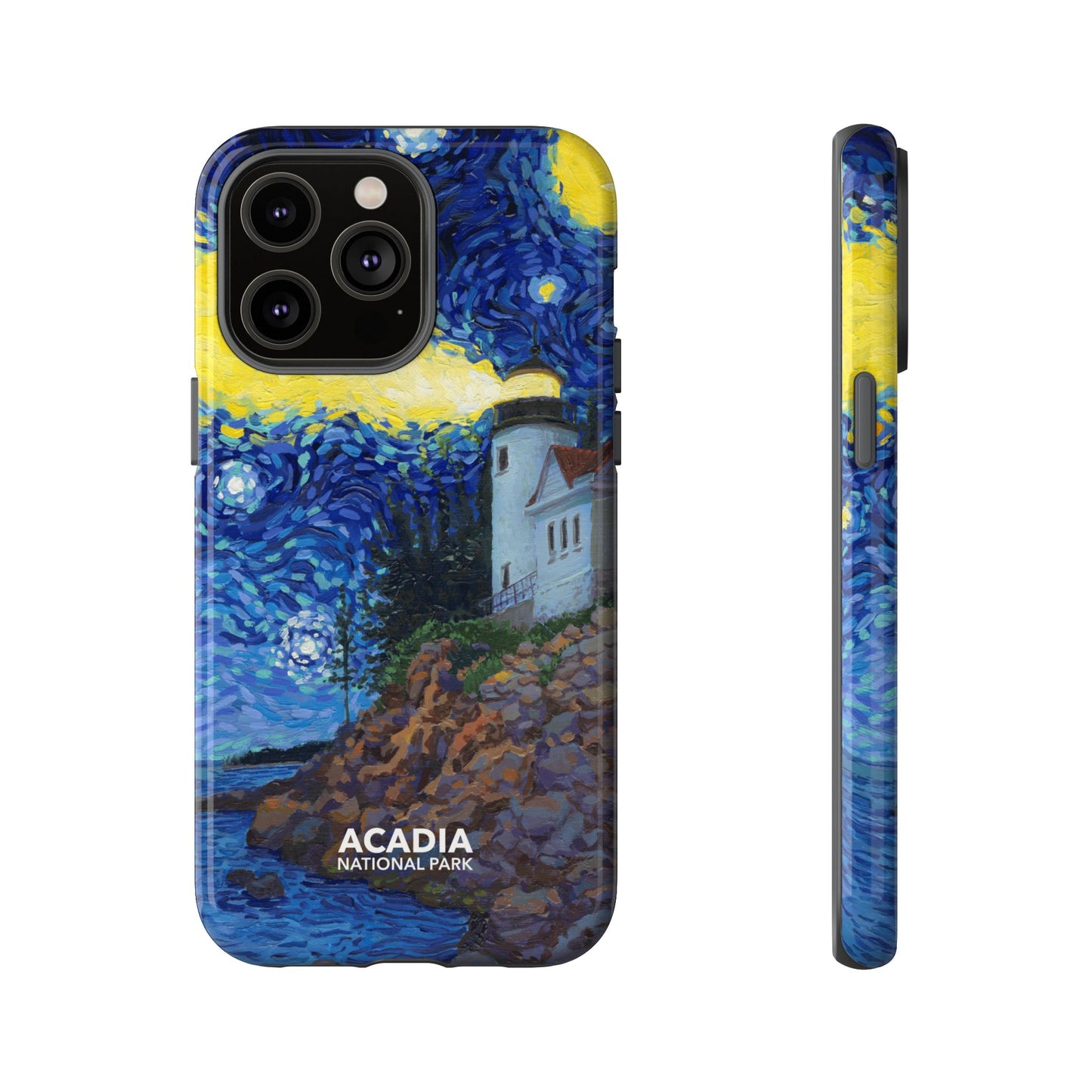 Acadia National Park Phone Case - Starry Night Lighthouse
