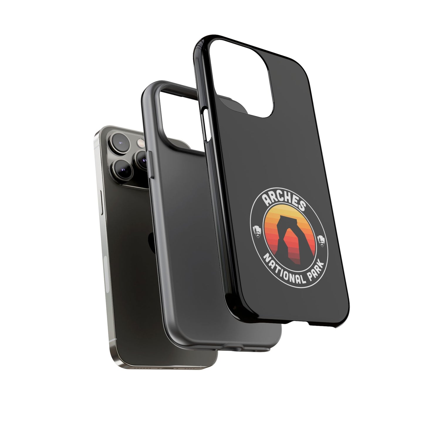 Arches National Park Phone Case - Round Emblem Design