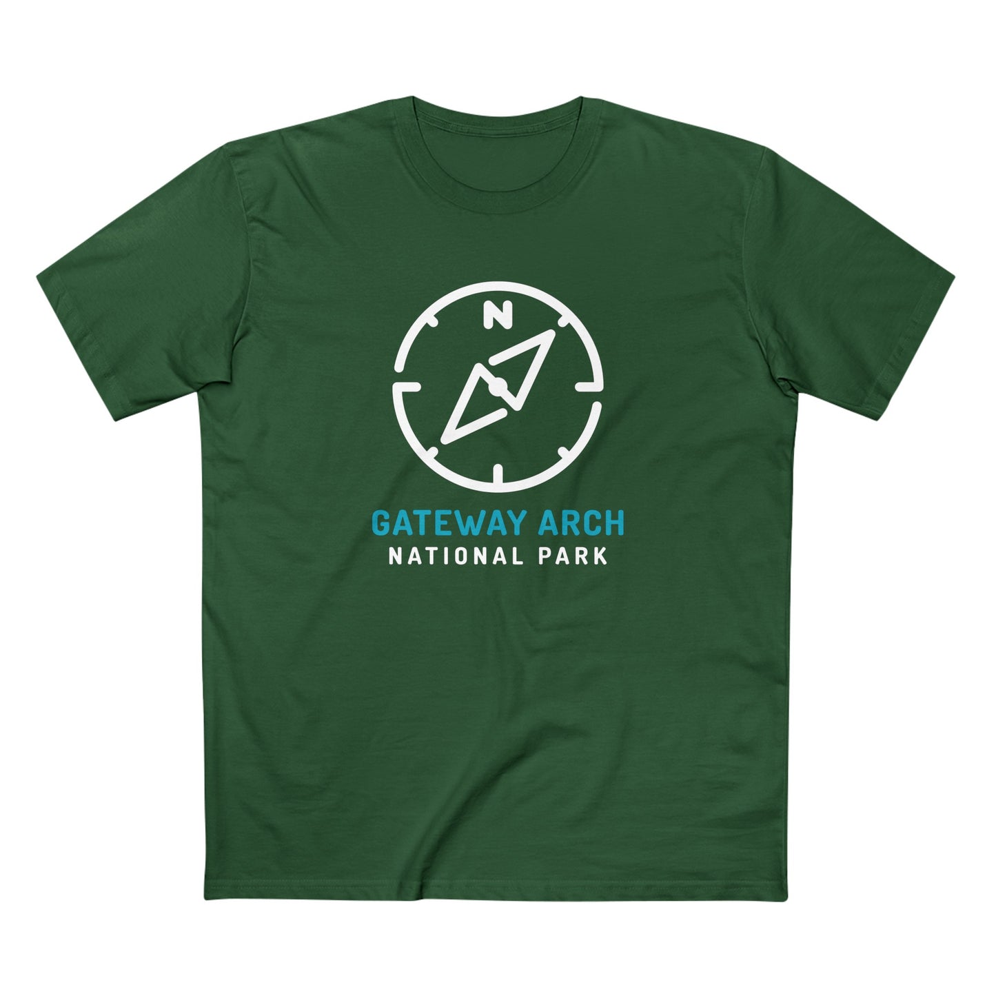 Gateway Arch National Park T-Shirt Compass Design