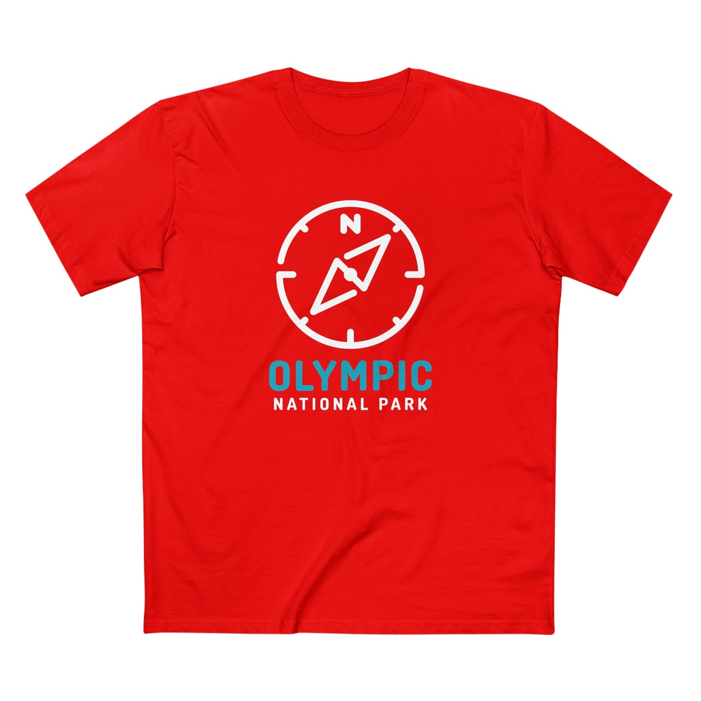 Olympic National Park T-Shirt Compass Design