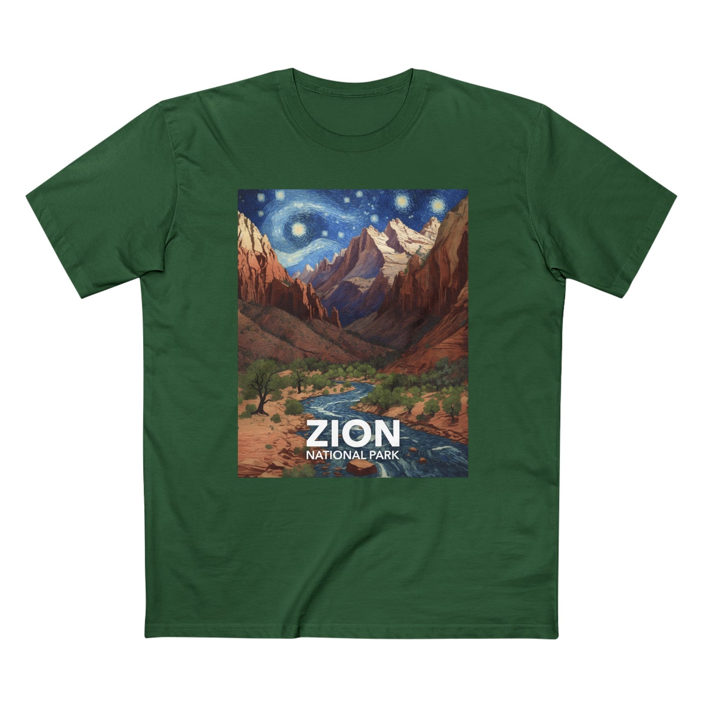 Zion National Park T-Shirt - The Starry Night