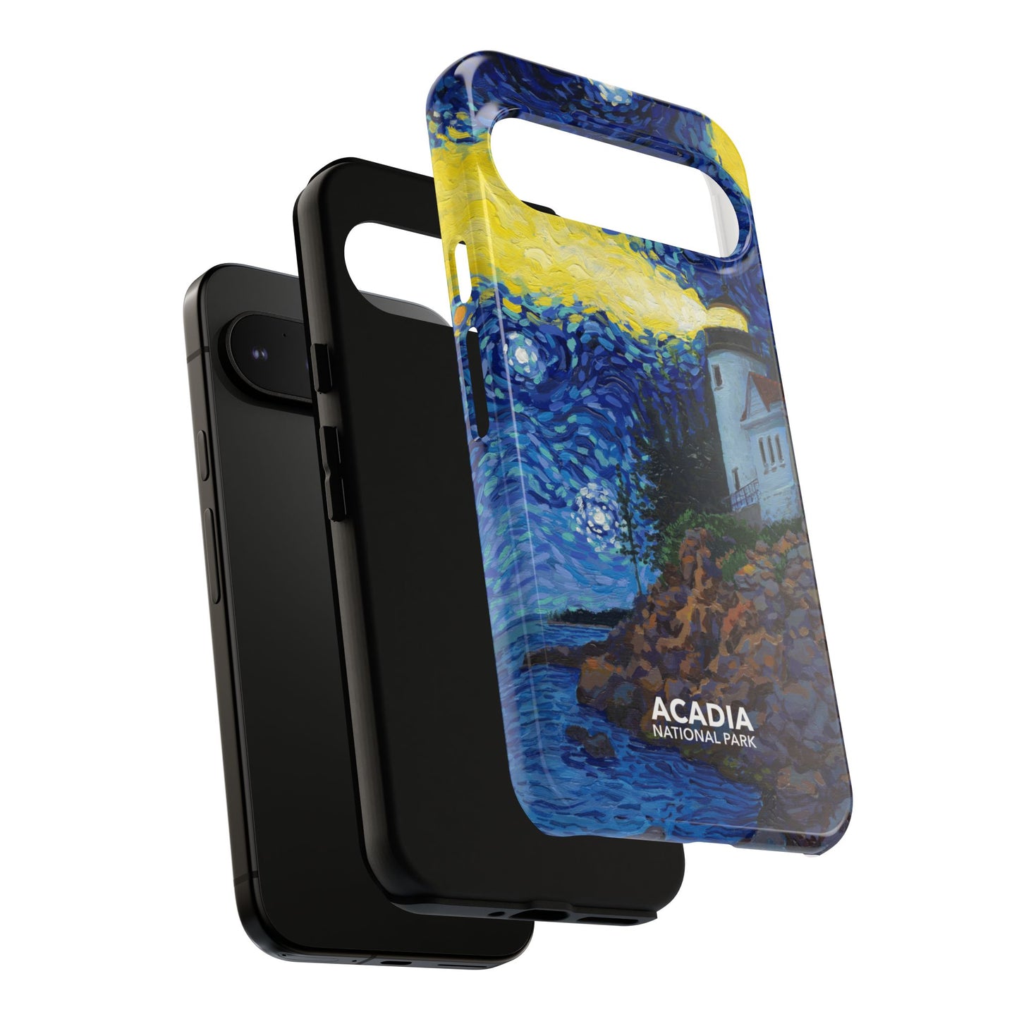 Acadia National Park Phone Case - Starry Night Lighthouse