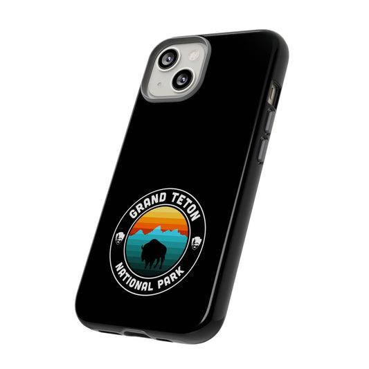 Grand Teton National Park Phone Case - Round Emblem Design