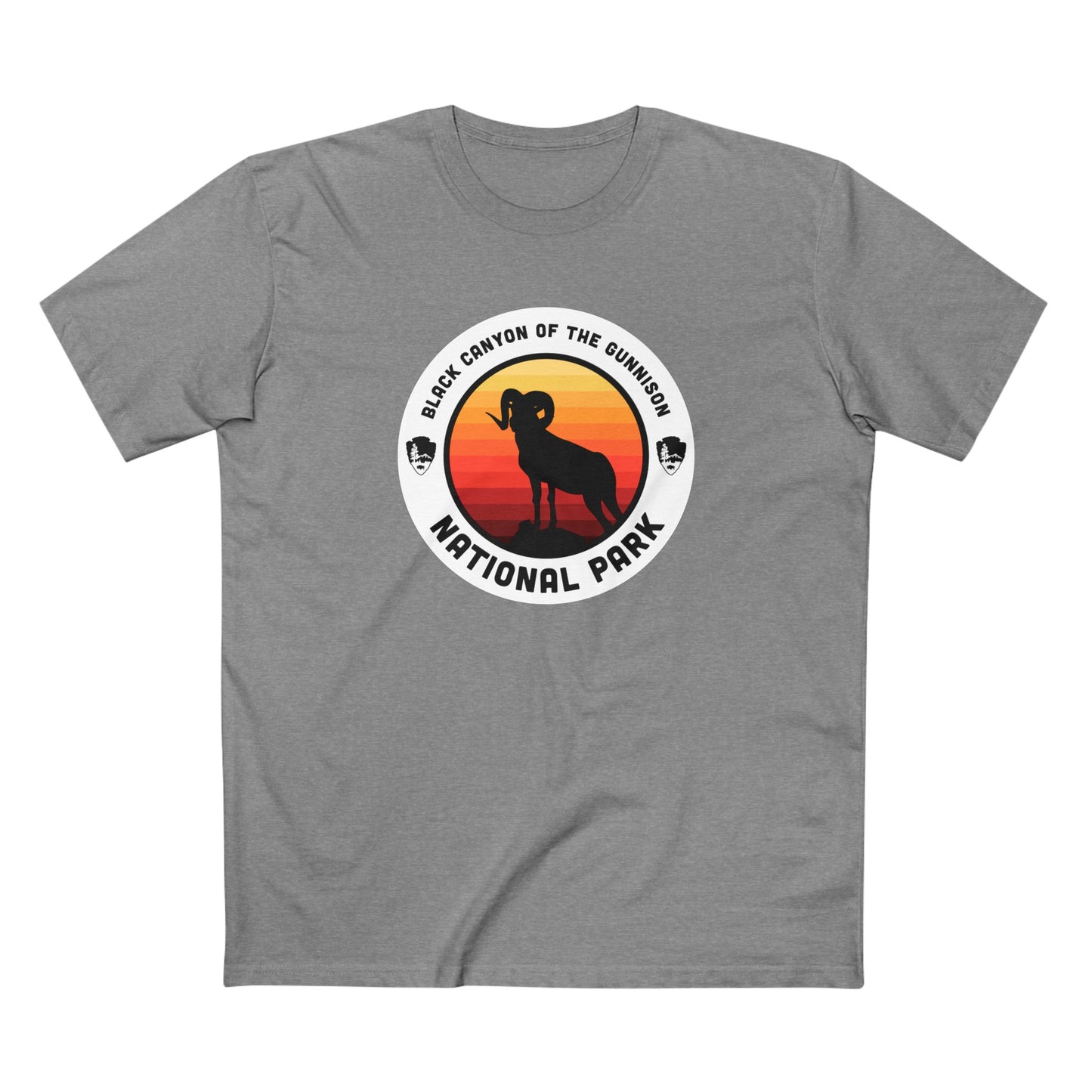 Black Canyon of the Gunnison National Park T-Shirt - Round Badge Design
