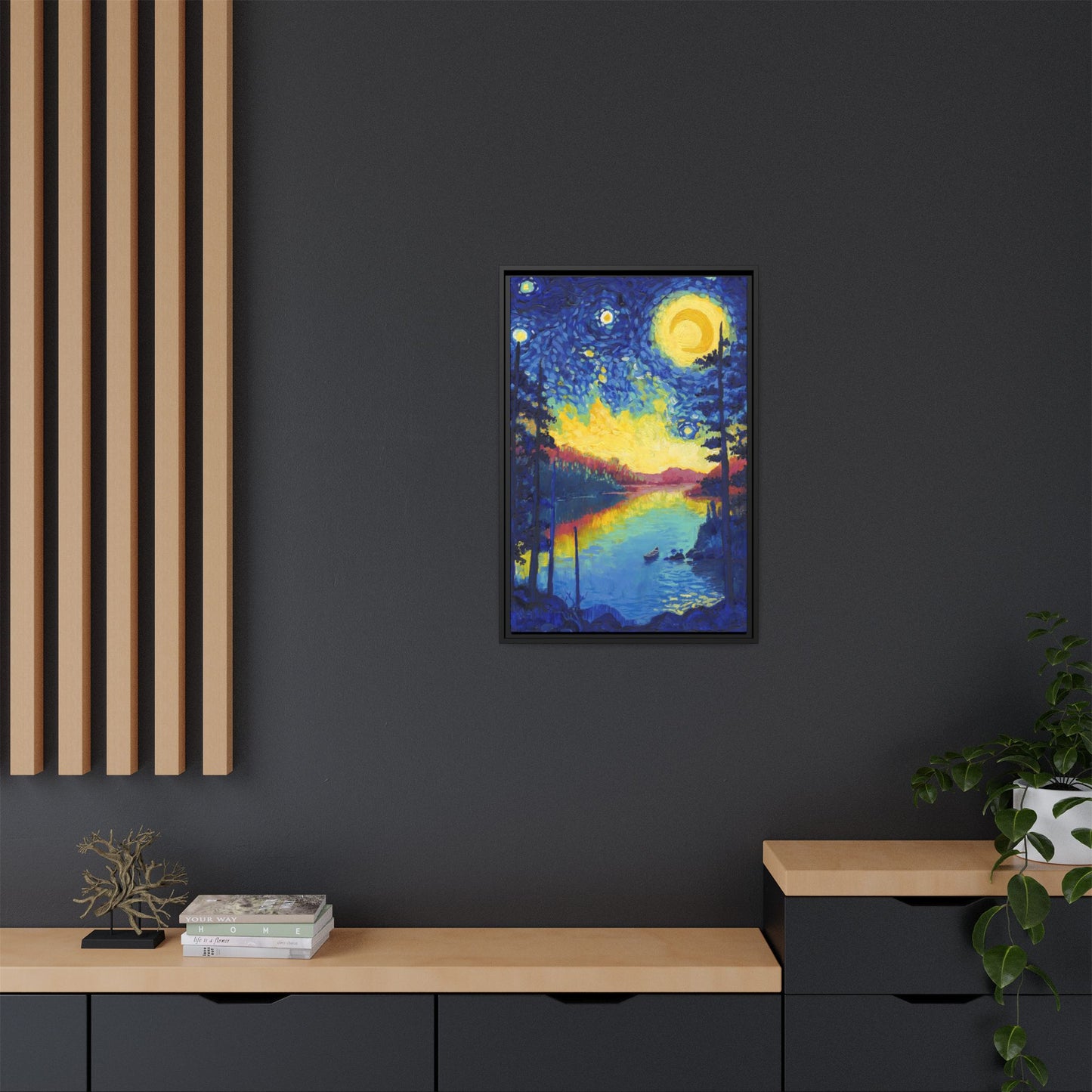 Voyageurs National Park Framed Canvas - The Starry Night