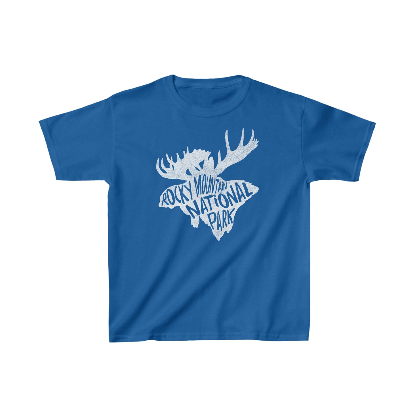 Rocky Mountain National Park Child T-Shirt - Moose Chunky Text
