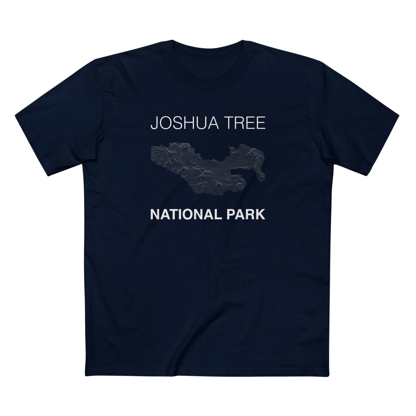 Joshua Tree National Park T-Shirt Lines in Navy