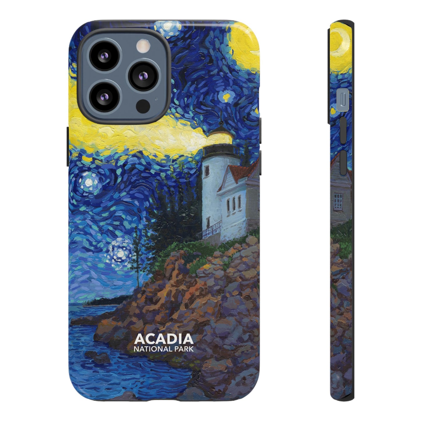 Acadia National Park Phone Case - Starry Night Lighthouse