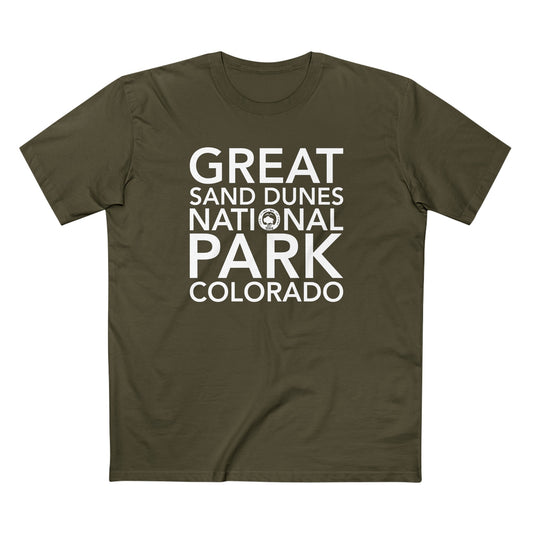 Great Sand Dunes National Park T-Shirt Block Text
