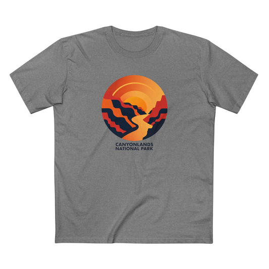 Canyonlands National Park T-Shirt - Vintage Design in Athletic Heather