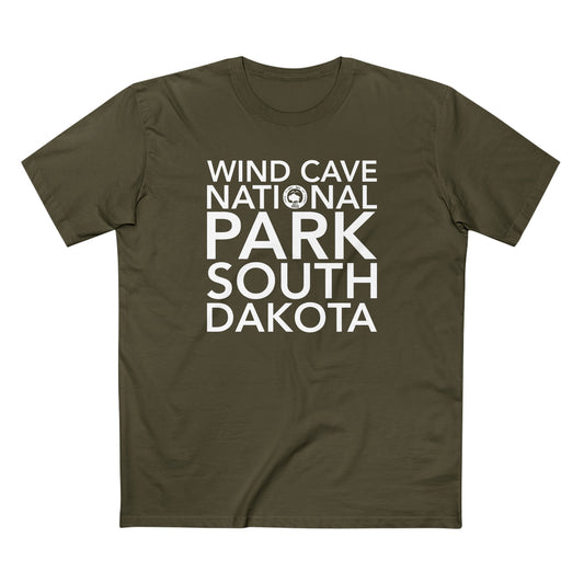 Wind Cave National Park T-Shirt Block Text