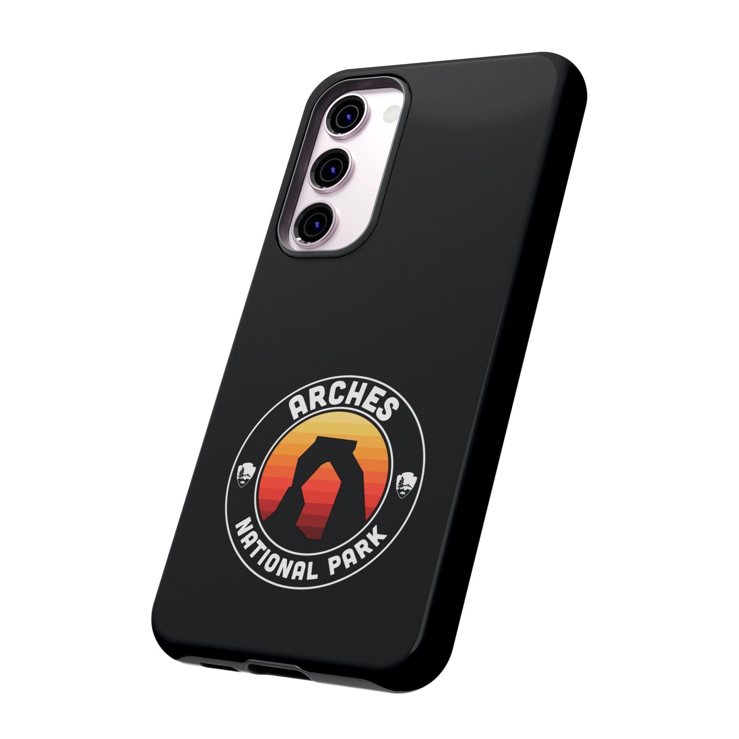 Arches National Park Phone Case - Round Emblem Design