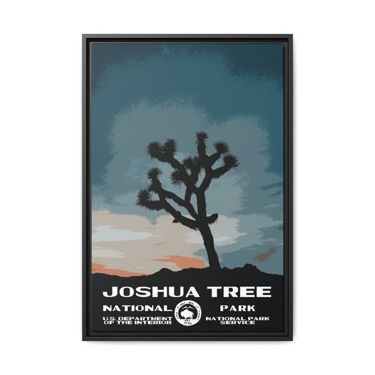 Joshua Tree National Park Framed Canvas - WPA Poster