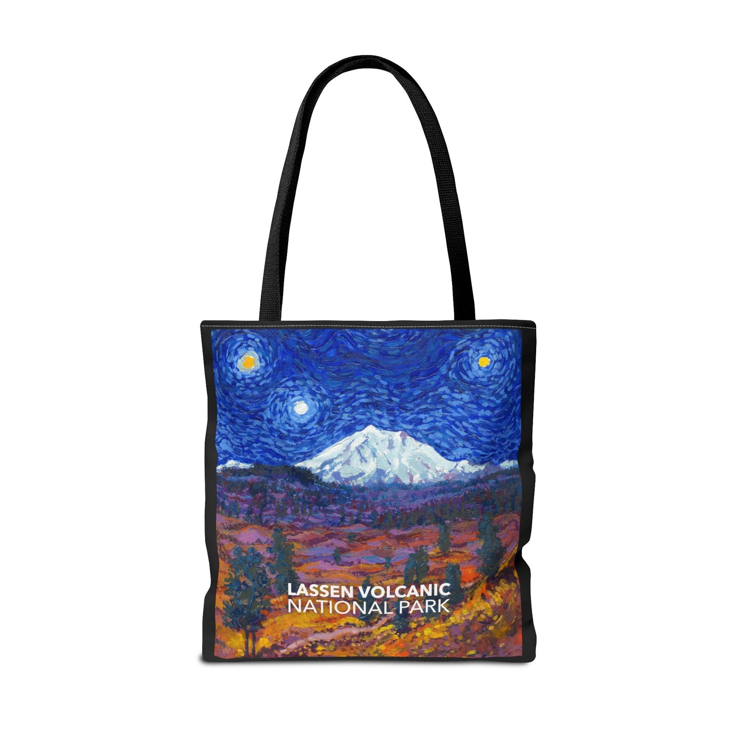 Lassen Volcanic National Park Tote Bag - The Starry Night Large