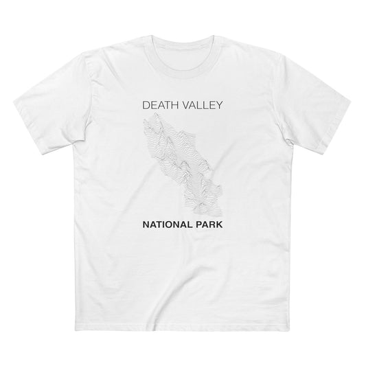 Death Valley National Park T-Shirt Lines in White