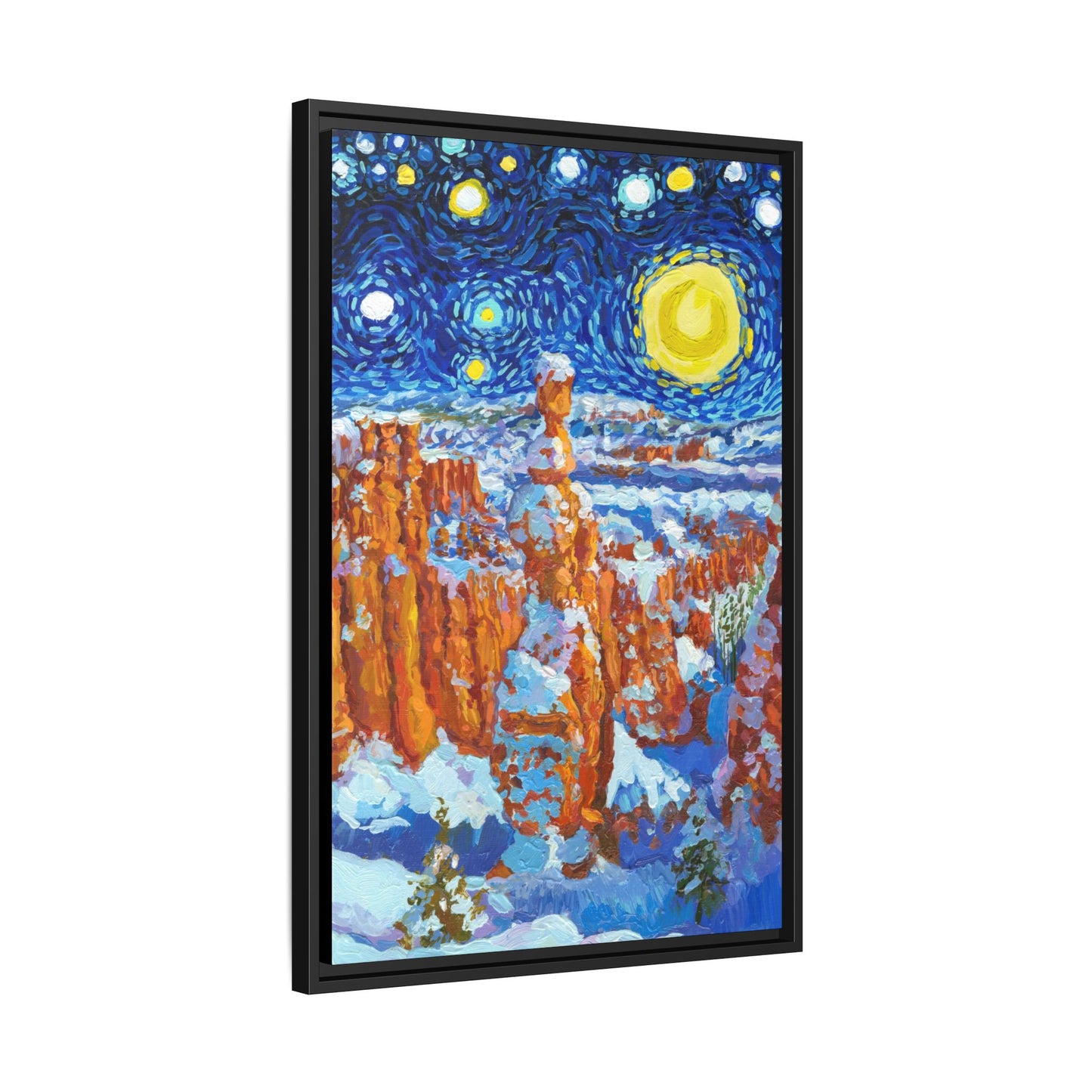 Bryce Canyon National Park Framed Canvas - The Starry Night