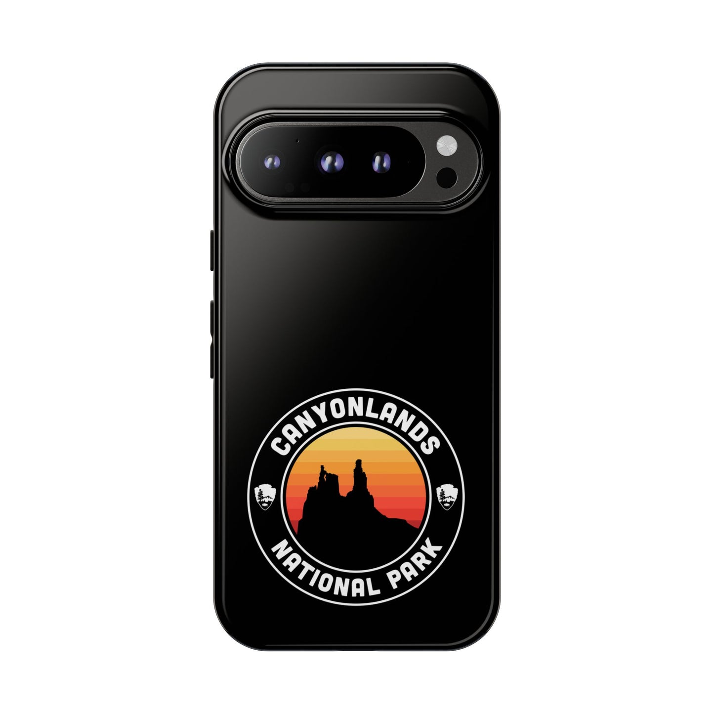 Canyonlands National Park Phone Case - Round Emblem Design