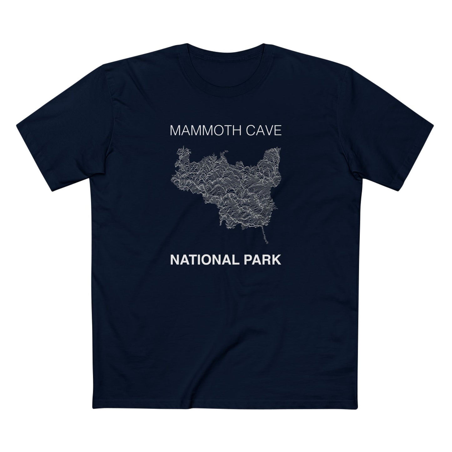 Mammoth Cave National Park T-Shirt Lines in Navy