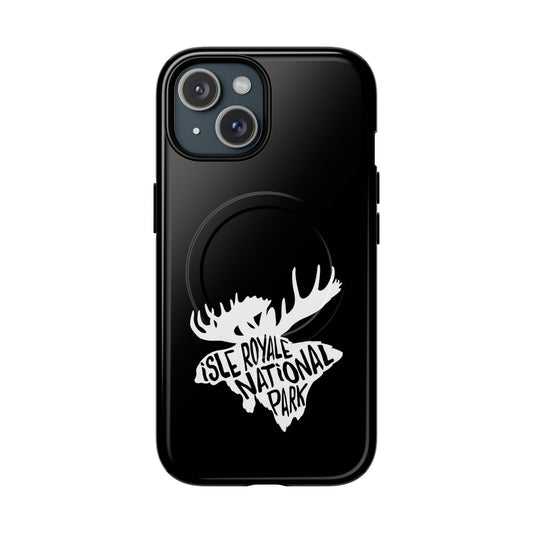 Isle Royale National Park iPhone Case with MagSafe - Moose Design