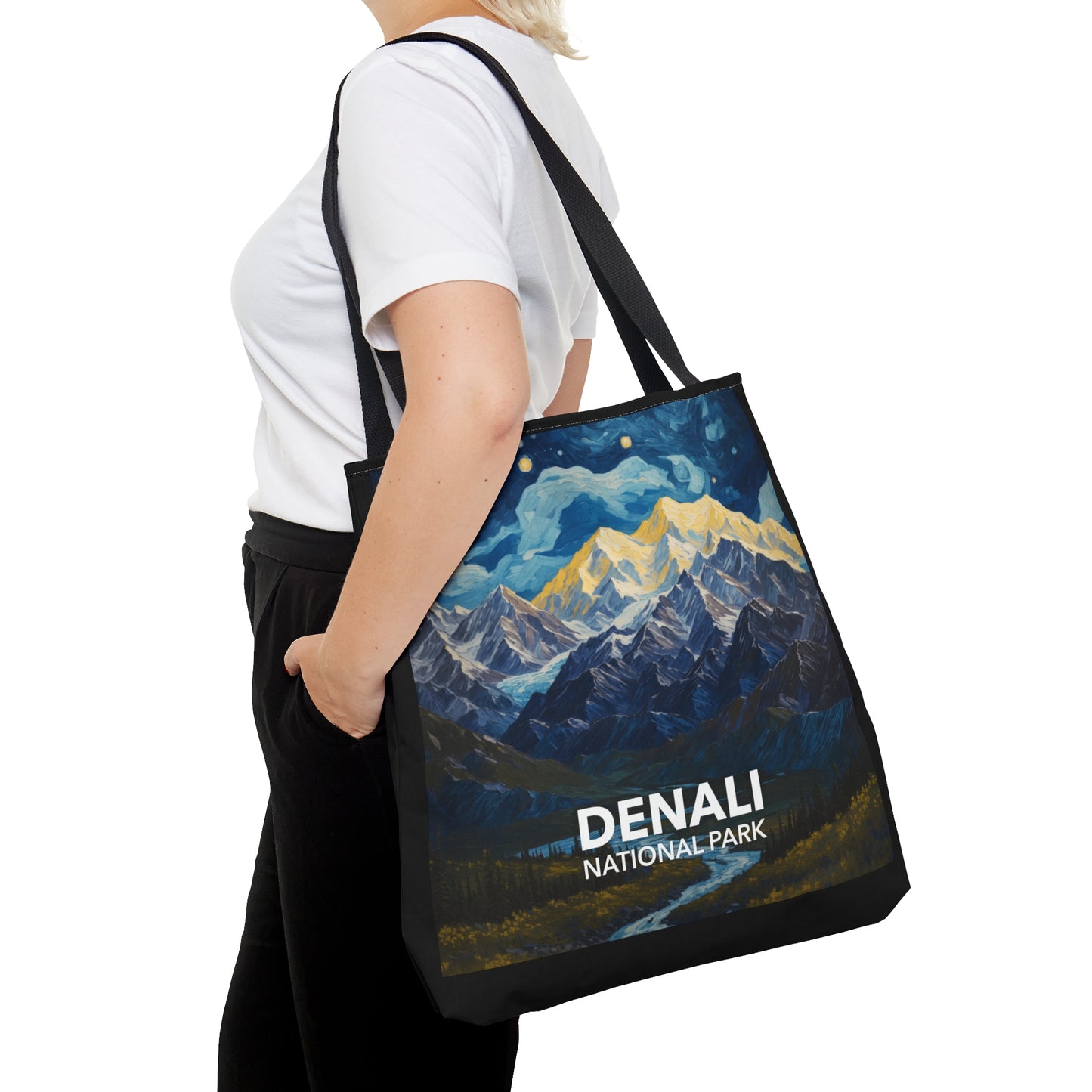 Denali National Park Tote Bag - The Starry Night