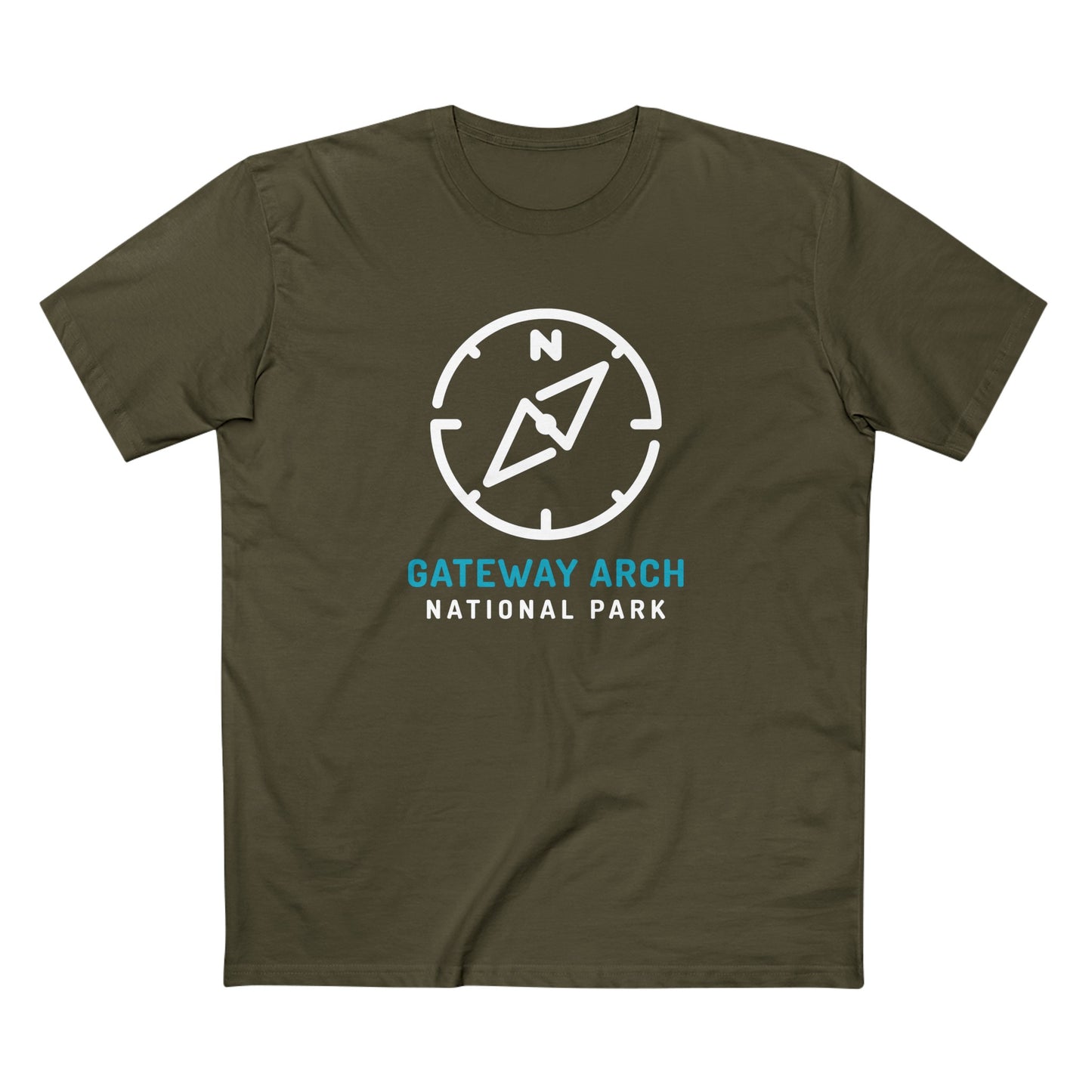 Gateway Arch National Park T-Shirt Compass Design