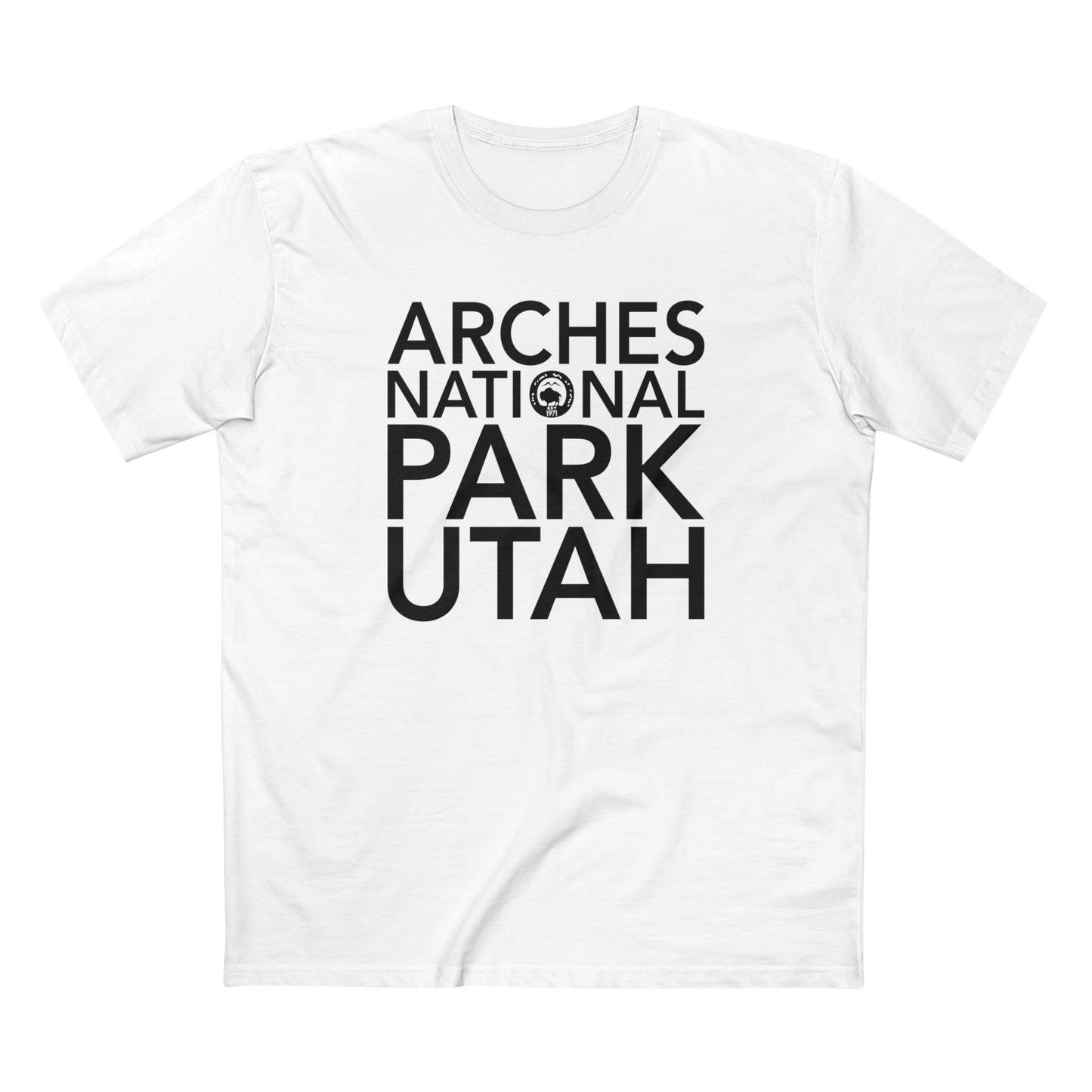 Arches National Park T-Shirt Block Text