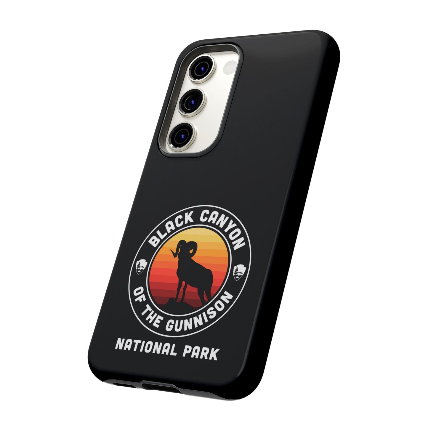Black Canyon of the Gunnison National Park Phone Case - Round Emblem Design