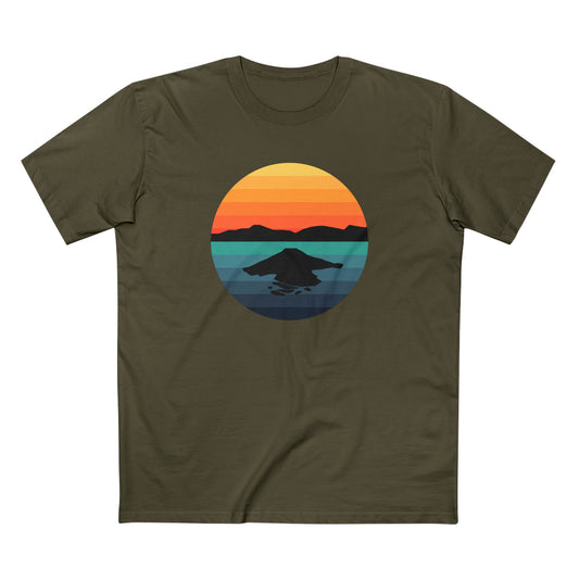 Crater Lake National Park T-Shirt - Circular Graphic Design