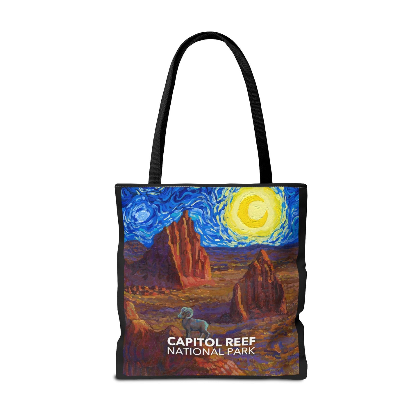 Capitol Reef National Park Tote Bag - The Starry Night Large