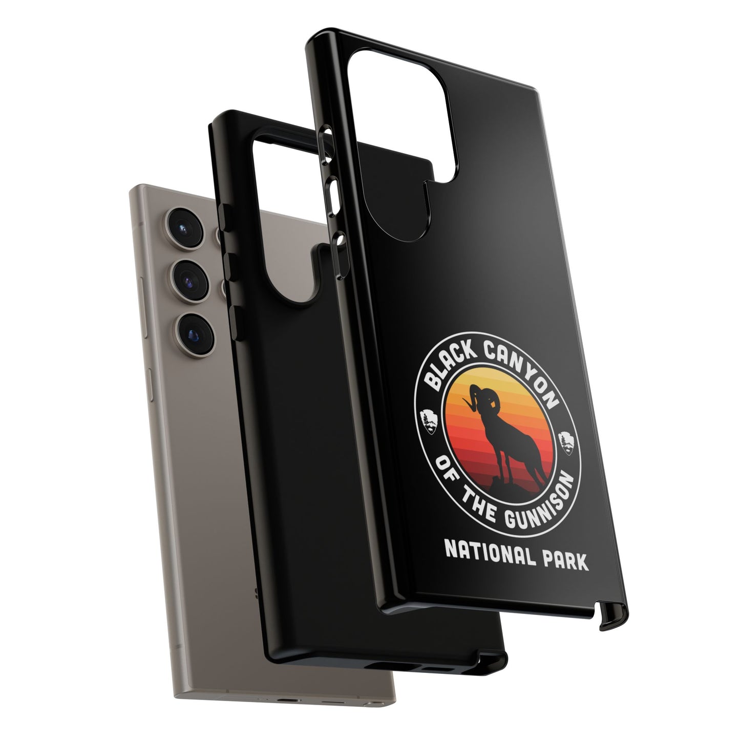 Black Canyon of the Gunnison National Park Phone Case - Round Emblem Design