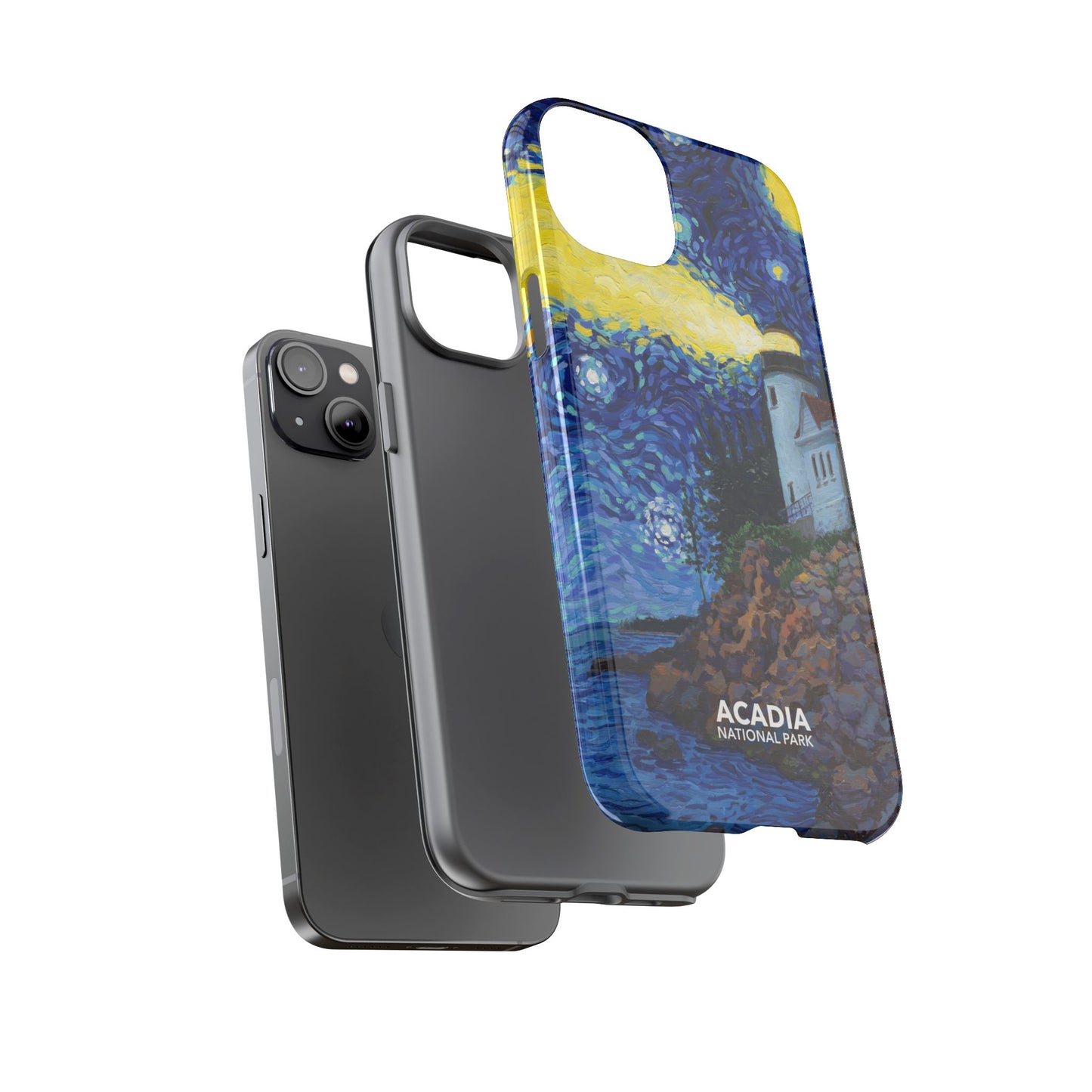 Acadia National Park Phone Case - Starry Night Lighthouse