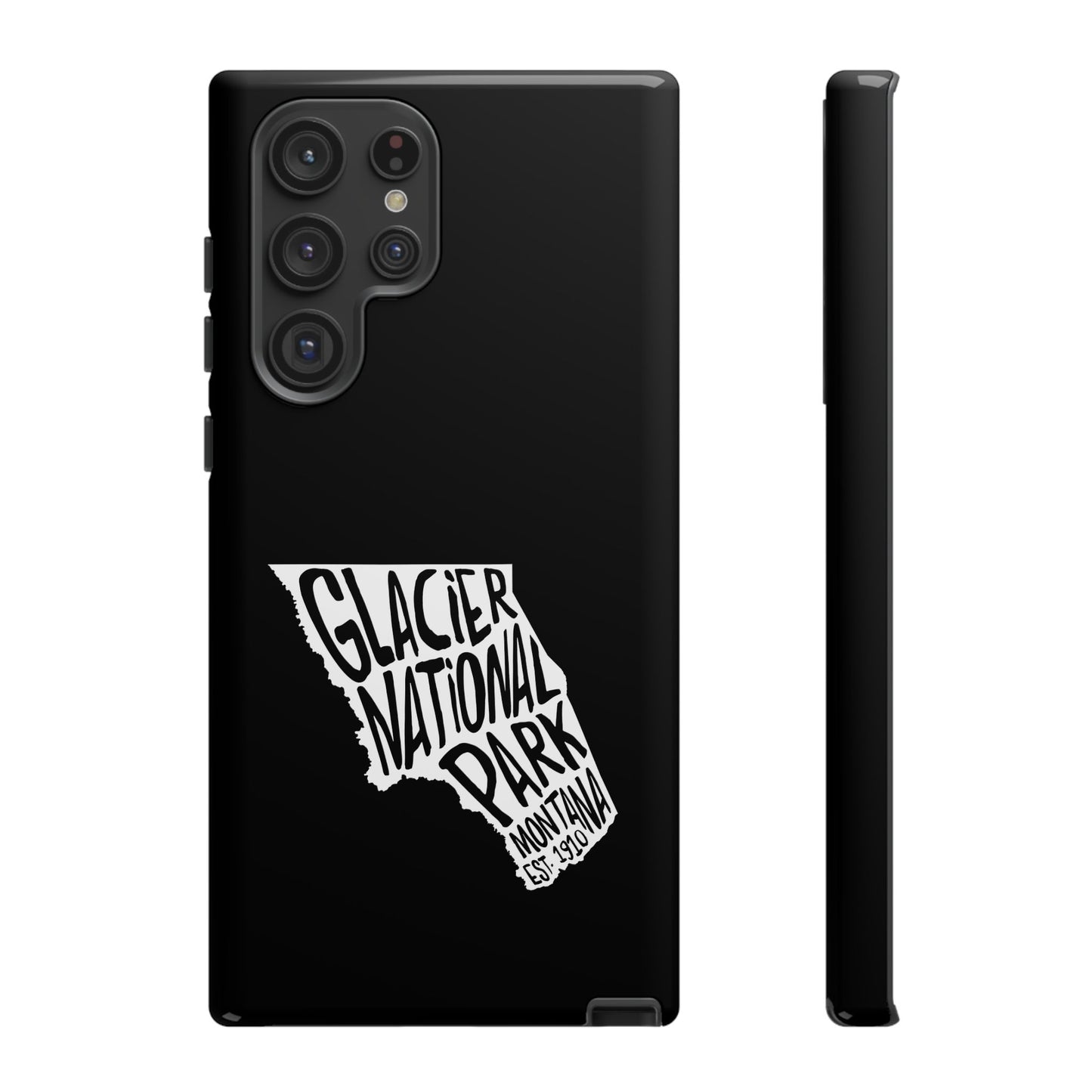 Glacier National Park Phone Case - Map Design