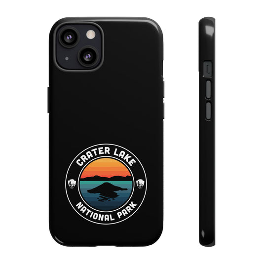 Crater Lake National Park Phone Case - Round Emblem Design